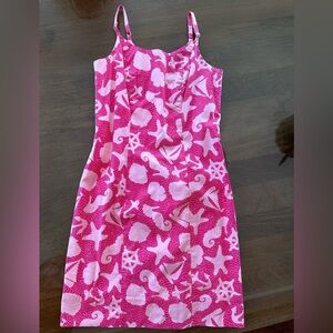 Lilly Pulitzer Pink and White Floral Dress